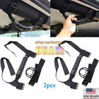 2pieces Mzs Unlimited Roll Bar Grab Handles For Jeep Wrangler Jk Tj Cj Yj Black 111759128561