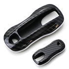 Aa3444-carbon Ijdmtoy Black Glossy Carbon Fiber Key Fob Shell Cover For