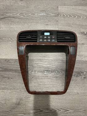 77250-sev Acura 2001-2006 Mdx Radio Bezel Vent Trim Grey Woodgrain Climate Control Oem