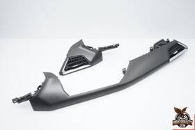 4j3854378 Audi 2022-2024 E-tron Set Of Carbon Dash Molding Trim Cover Panel And Air Vent Oem