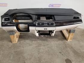 251-50428 Bmw 10 2010 550i Gt Dash Panel Assembly With Srs Ivory White