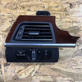 919748409 Bmw 2013-2019 F06 F13 650i Left Driver Front Dash Hvac Air Vent Grille With Trim