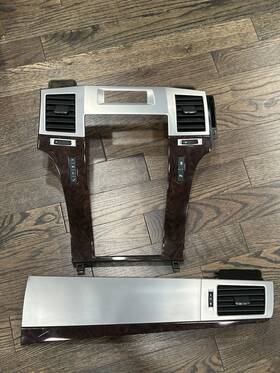 Tlt3091835 Cadillac 2007-2014 Escalade Dash Trims Air Vents Radio Wood Grain Bezel