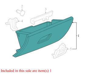 15234865 Chevrolet 2005-2010 Cobalt Black Glove Box Assembly Compartment Used