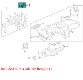 20929982 Chevrolet 2009-12 Traverse Instrument Panel Mounting Bracket Used Oem