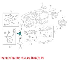 20954929 Chevrolet 2011-2017 Equinox Fr Instrument Panel Side Cover Used Oem