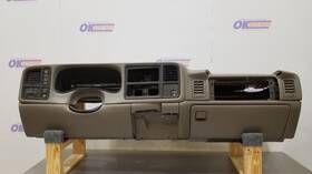251-00806 Chevrolet Truck 99 1999 Chevy Silverado 1500 Dash Panel Gray With Glove Box