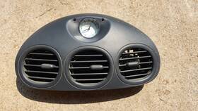 04760397 Chrysler 99-04 300m Center Dash Trim Bezel Vent With Clock Assembly Gray Heat Ac