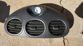 058600-3051 Chrysler 99-04 300m Center Dash Trim Bezel Vent With Clock Assembly Gray Heat Ac