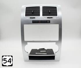 1165871ab Dodge 2008-2010 Charger Center Radio A/c Climate Control Bezel Trim Silver Oem