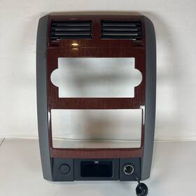 1dk381d5aa Dodge 2004-09 Durango Center Radio A/c Climate Control Bezel Woodgrain Oem