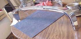 2504439 Dodge Truck Dash Instruments Chrome Trim Topper Custom Cab 1962-1967 Very Good