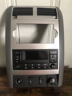 5jq23trmac Dodge 2005-2009 Durango Heat Ac Temp Climate Control Radio Bezel Silver Gray Oem