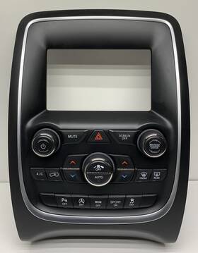 P68405346aa Dodge 2018-2019-2020 Durango Center Dash Radio Climate Control Trim Bezel Oem P68405346aa Dodge 2018-2019-2020 Durango Center Dash Radio Climate Control Trim Bezel Oem