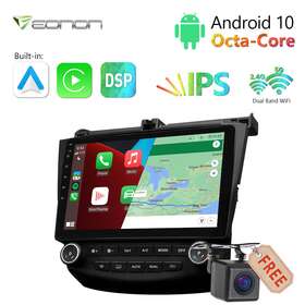 Stcaq76prousicm2 Eonon Cam For Honda Accord 7 03-07 8core Android 10 Car Stereo Radio Gps Nav Bluetooth
