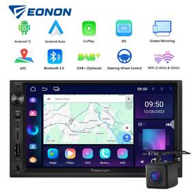 Stcua13useum1 Eonon Cam 7 Inch Ips Android 13 Double 2din Tablet Car Radio Stereo Gps Carplay Wifi