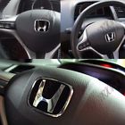 For Honda Black Steering Wheel Type Jdm Emblem Civic Accord