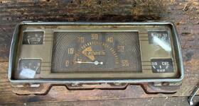 Ford 1940 F1 1941 Truck Cabover Coe 50 Mph Chrome Dash Gauge Panel