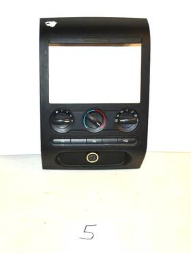 4l302emsmds Ford 04-08 F-150 Dash Radio Climate Control Bezel Center Trim Panel Black Oem