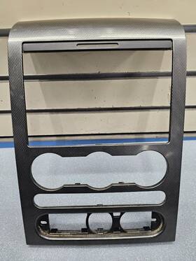 4l34-15043 Ford 04-08 F150 Dash Am Fm Radio Stereo Climate Bezel Trim Panel Carbon Fiber
