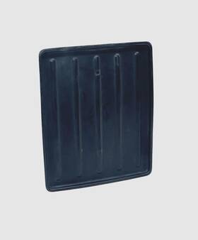 4l3z-15045g34-aab Ford 04-08 F150 Upper Center Dash Tray Storage Cover Rubber Mat Insert Black Oem