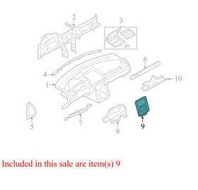 5g137404302 Ford 2005-2007 Five Hundred Instrument Trim Panel Used Oem