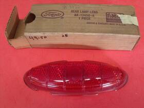 8a13450-a Ford Nos 49 50 Car R Or L Rear Glass Tail / Brake Light Lens