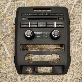 9l34-15046b34 Ford 2009-2012 F150 Climate Control Heat Ac Radio Bezel Trim Dash Panel