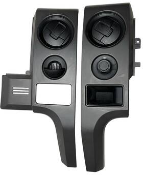 Al34-15045j8 Ford 2009-2014 F150 Dark Gray Center Dash Vent Panels Fits F- 150 With Jumpseat