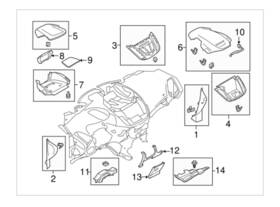 Cj5z-7813546-aa Ford Escape 2015 Oem Utility Box