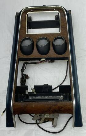 D1zb-6304302-awa Ford 1971-1973 Mustang Dash Center Bezel Gauges Heater Control Interior Trim Oil Temp