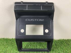 E0tb-10045a98 Ford F150 F250 Bronco Custom Black Radio Bezel Ft80-86 Dash Without Clock Trim Oem