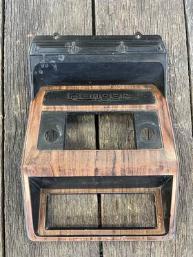 Ford E0tb-10045a98f 1980-1986 F150 Xlt Radio Heater Control Bezel Trim Oem Woodgrain F-150