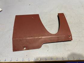 E4zb-6104459-awa Ford 1984 Mustang Lower Dash Knee Panel Steering Column Cover Red Oem 1985 1986