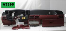 E7zb-6104326-awc Ford 1987-1989 Mustang Dashboard Dash Red Burgundy And Black