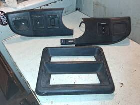 E9tb-15046b32-aa Ford 1987-91 F-150 F-250 Bronco Lower Dash Radio Heater Control Bezel Trim Set 3