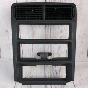F8zb-6304302 Ford 94-00 Mustang Center Dash Trim Panel Radio Bezel Black 95 96 97 98 99 Oem