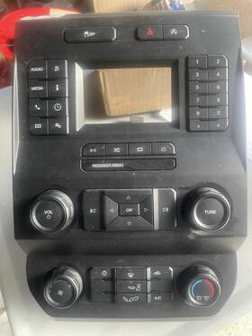 Hc3t-18b955-ca Ford 2018-2020 F-150 Oem Sync 4 Inch Radio Bezel With Manual Climate Control