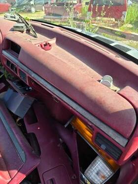 252.fd8594 Ford Truck Red Upper Dash Pad Right Side 1994 F150 360849