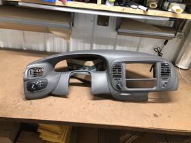 Xl34-15042a82-aa Ford 1997-2003 F-150 F150 Dashboard Cluster Upper Dash Panel Trim Bezel Gray Oem