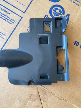 15234116 General Motors 05-13 Corvette C6 Lower Dash Hush Panel Left Driver Ebony Black Used