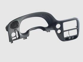 15064020 Gm 2002-2009 Chevy Trailblazer Dash Cluster Radio Bezel Trim Dark Gray Oem