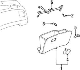 16822545 Gm Genuine Glove Box 16822545 Gm Genuine Glove Box