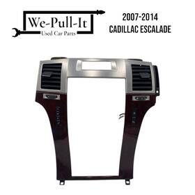 25878602 Gm 2007-2014 Cadillac Escalade Radio Bezel Trim Surround Dash Vents Cover Panel Oem