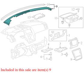23207007 Gmc 2013-2017 Acadia Fu Dash Instrument Panel Cover Used Oem