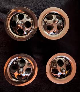Na016481xc00 Hayashi Vintage Miata Mx5 Jdm Chrome Solid Vent Balls Ac Heating Dashboard Rare