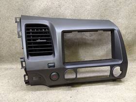 254.ho1c08 Honda Radio Bezel Dash Trim Panel Fits 2006 2007 2008 2009 2010 2011 Civic F5