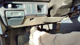 3536448 Honda 1988-1989 Civic Lower Dash Under Column Knee Bolster Trim Panel Blue Sedan