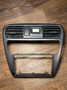 77250-s84-a11 Honda Oem 01 02 Accord Radio Vent Dash Bezel Finish Assy Center Panel Gray Used