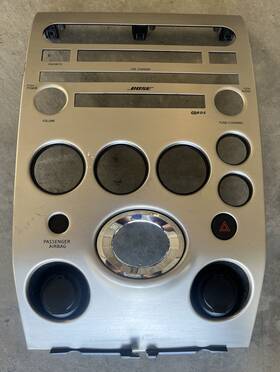 4ncx-04302 Infiniti 04-07 Qx56 Dash Navigation Radio Heater Climate Control Panel Bezel Oem